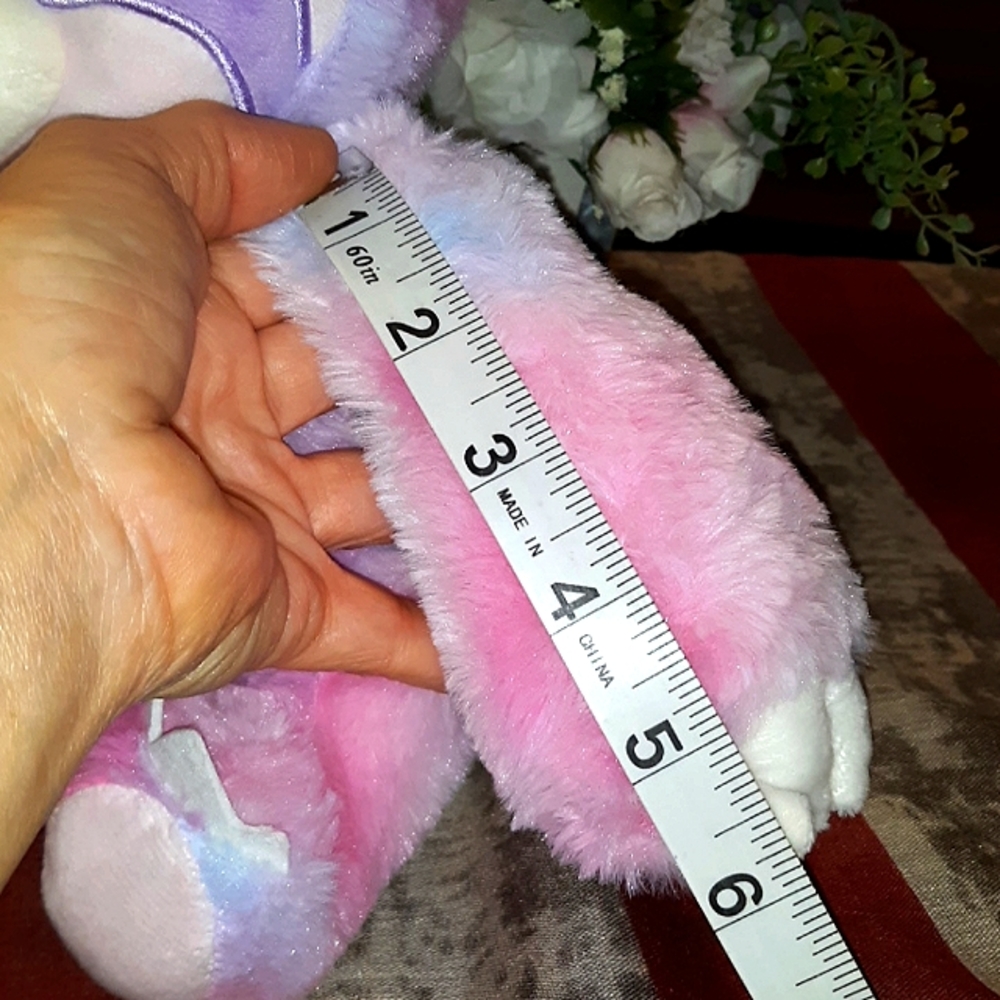 🆕️🎉LAST 1🎉🎁GREAT GIFT IDEA🎁10" TIE DYE CUDDLY UNICORN SLOTH - Picture 12 of 13
